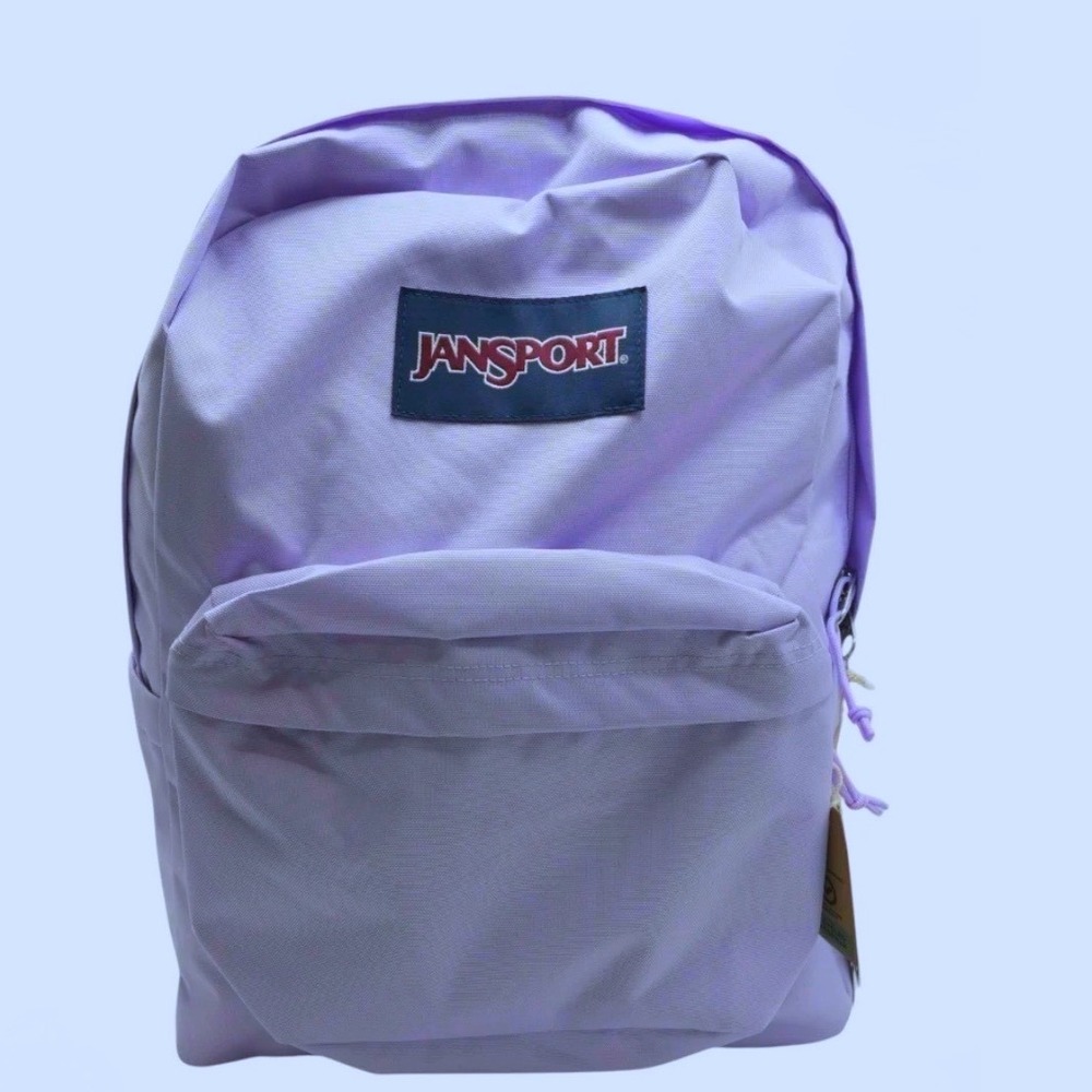 JanSport SuperBreak Backpack Unisex Lilac Purple New Classic School Bag NWT